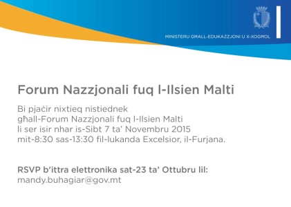 National forum on the Maltese language by Ministry