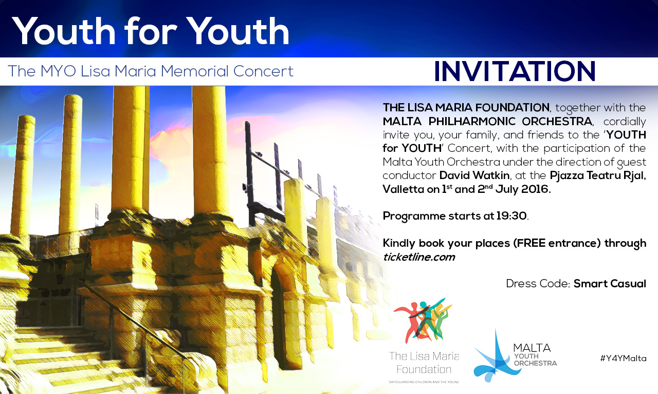 Youth for youth concert by the Lisa Maria Foundation and the Malta Youth Orchestra