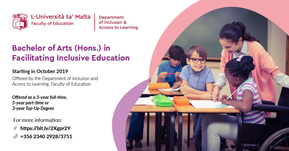 Courses by the Department of Inclusion and Access to Learning starting this October