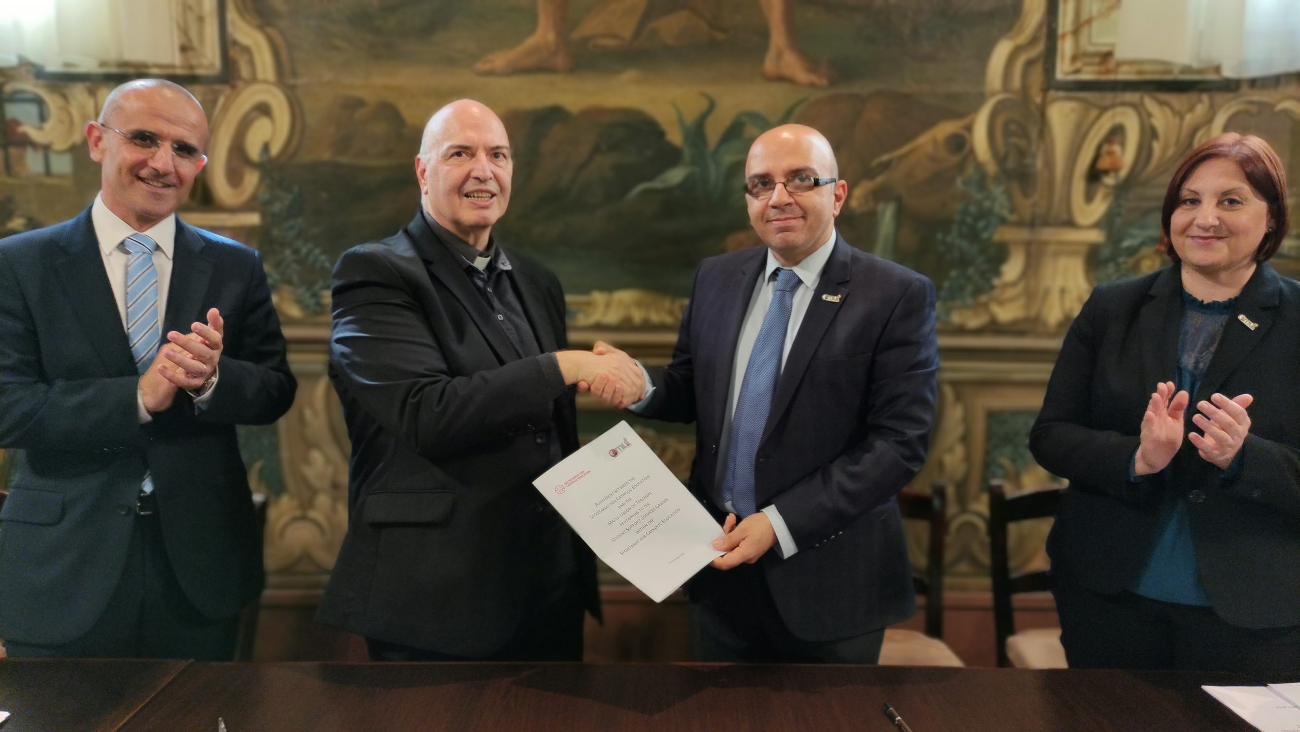 Catholic Education Secretariat signs agreement with MUT for Student Support Services Grades