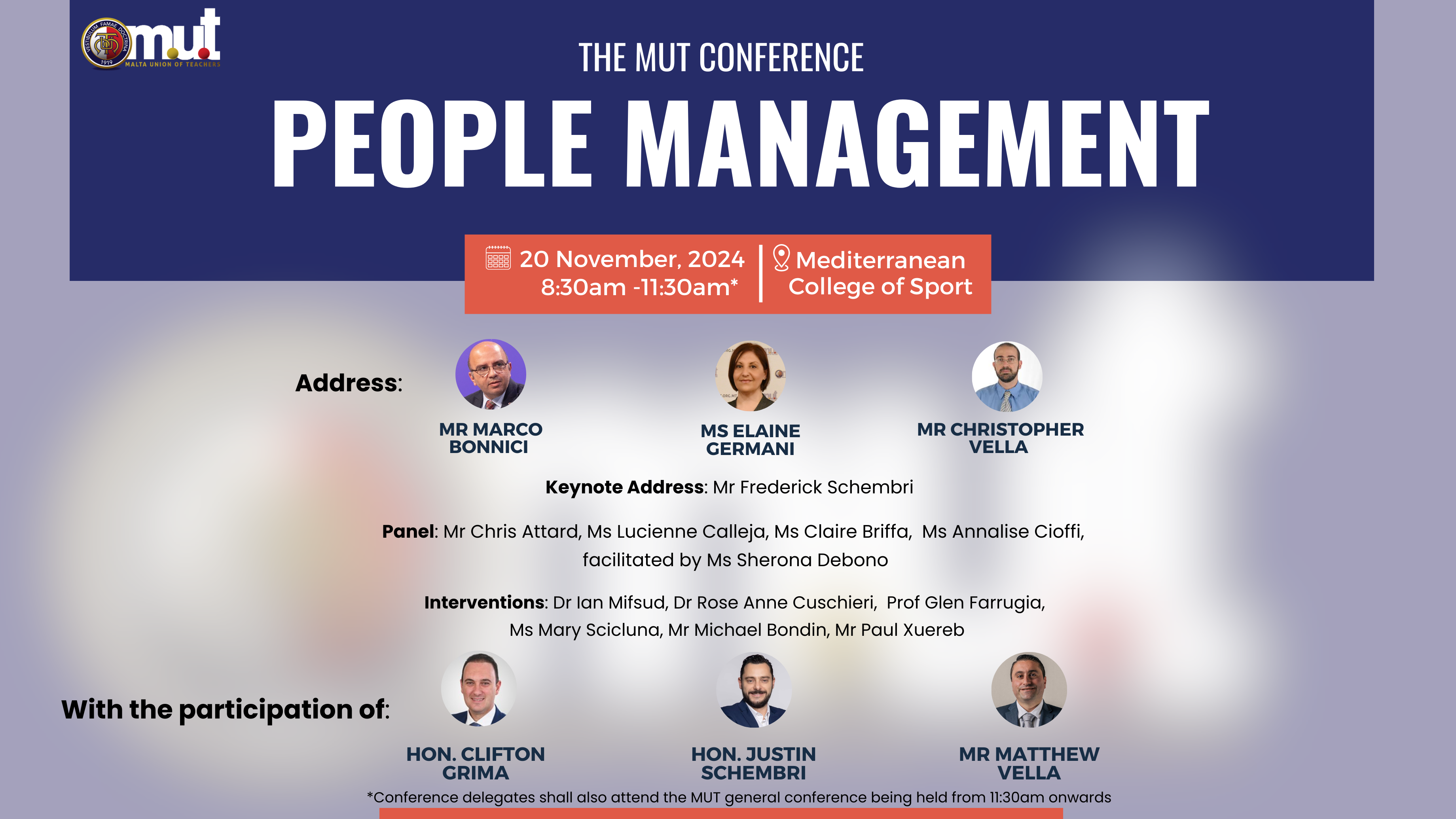 The MUT Conference – PEOPLE MANAGEMENT