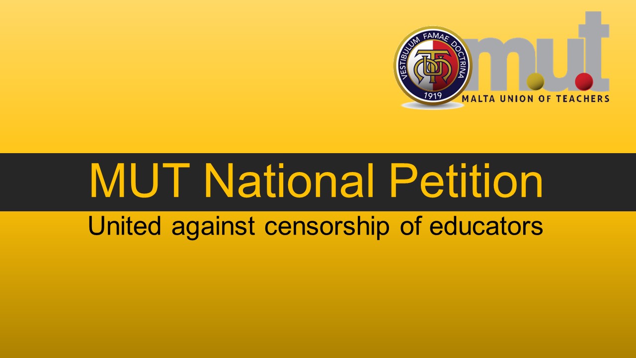 MUT National Petition – United against censorship of educators   (Updated)